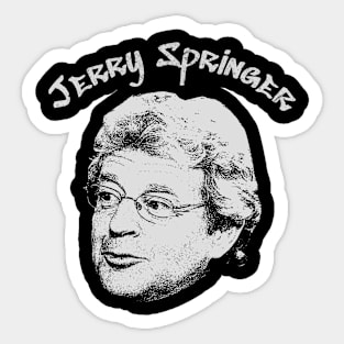 Jerry Springer // Retro Fan Design Sticker